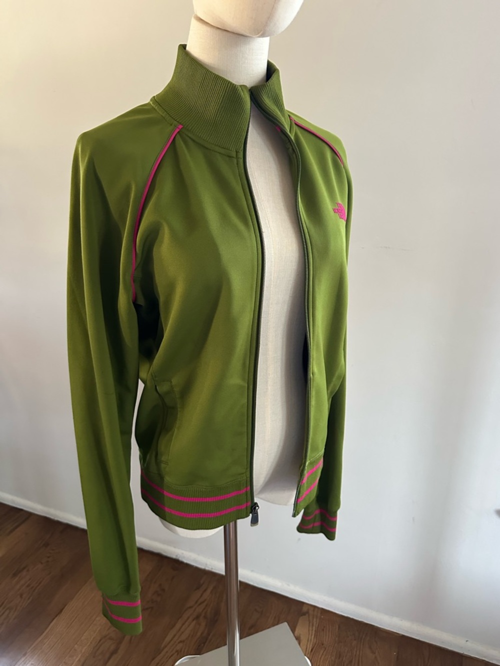 The North Face Y2K Track Jacket Green Pink Retro Gorpcore Women’s M - Picture 2 of 9